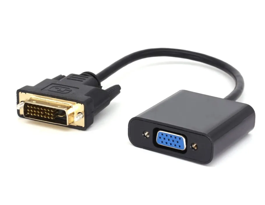 DVI [24+1] revolution VGA female HD adapter cable DVI 24+1 to VGA conversion cable - ANKUX.COM