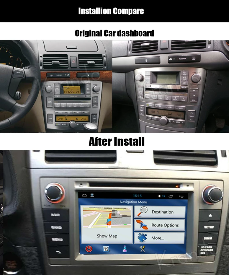 Krando Android 7.1 Car Multimedia Navigation For Toyota