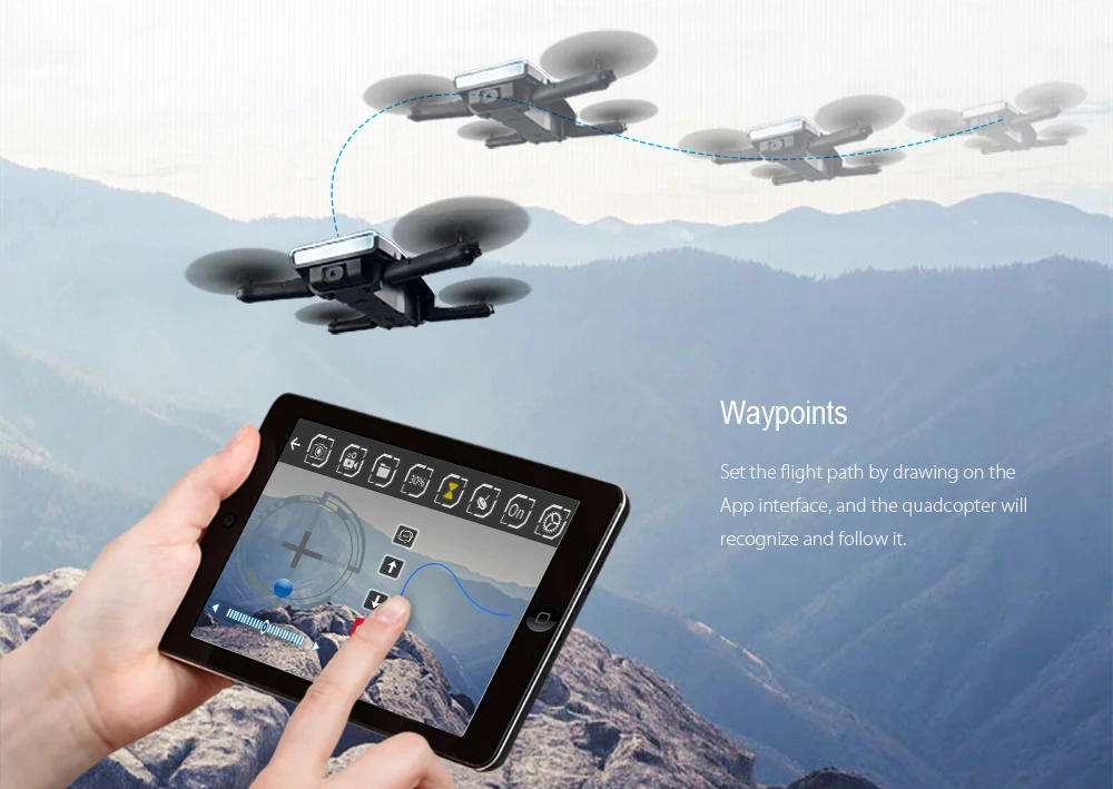 JJRC H47 ELFIE Drone Foldable RC Selfie Dron Quadcopte (1)
