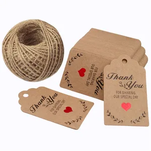wedding gifts for guests hang tag kraft paper thank you gift