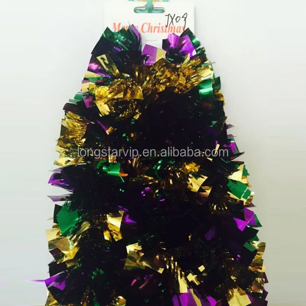 new design tinsel garland for xmas tree decorative