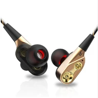 

Double Unit Drive In Ear Earphone Bass Subwoofer Earphone for phone DJ mp3 Sport Earphones Headset Earbud auriculares