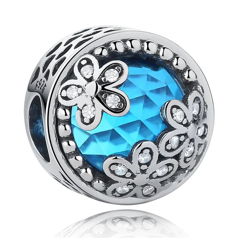 Luxury 100% 925 Sterling Silver Bead Charm with Clear Blue Cubic Zircon fit fashion Bracelet Jewelry making, Blue color
Luxury 100% 925 Sterling Silver Bead Charm with Clear Blue Cubic Zircon fit fashion Bracelet Jewelry making, Blue color