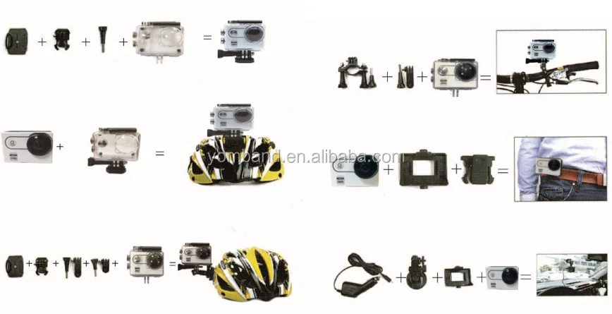 YB-780 Wifi Waterproof Helmet Sports Cameras hd 1080p outdoor helmet sport action camera
