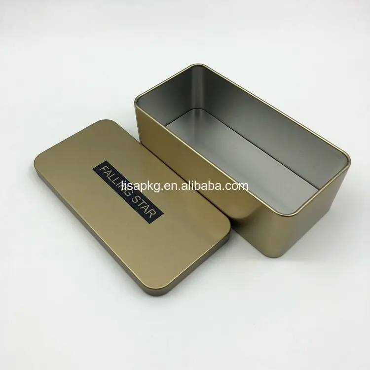 custom printed packaging wholesale biscuit gift tin box with lid