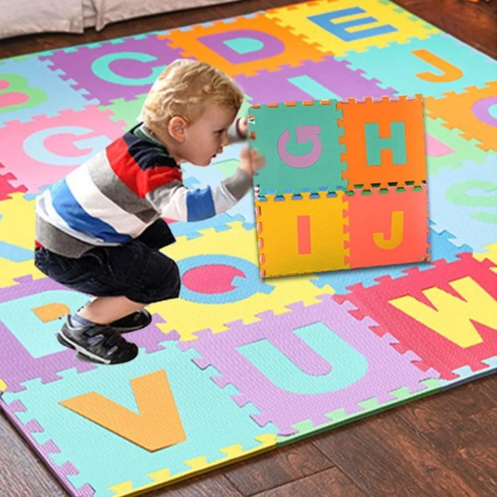 Non Toxic Kids Foam Floor Mats Eva Foam Alphabet Puzzle Mat