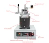 compact lab high pressure autoclave reactor SS316 needle valve with 1/4 pipe connector & Pressure gauge included