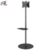 Vertical Or Back To Back Dual LCD TV Floor Stand With Height Adjustment