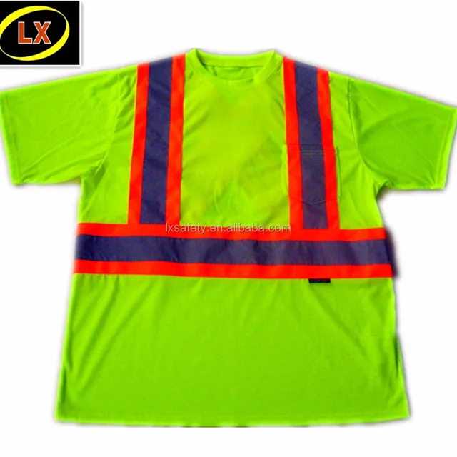 Bird-eye Mesh Safety Reflective T Shirt Cooldry