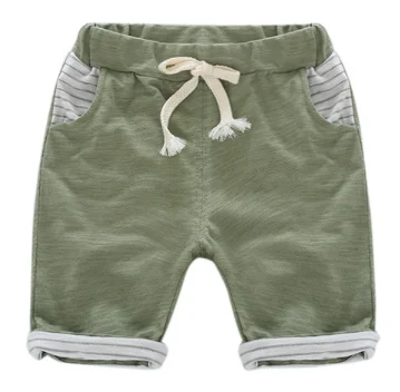 Both Side Pockets Elastic Waistband Children Boy Shorts