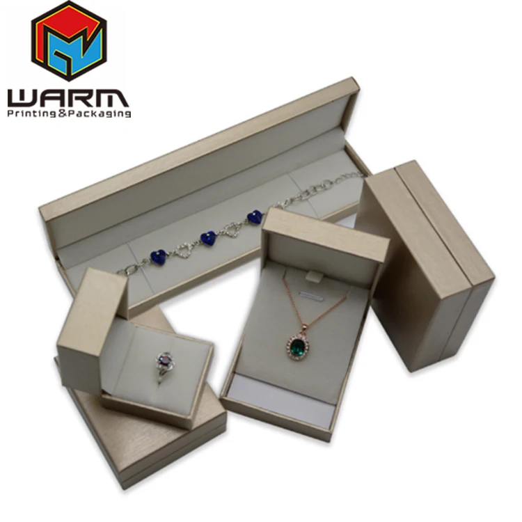 jewelry gift packaging box velvet necklace box with custom logo