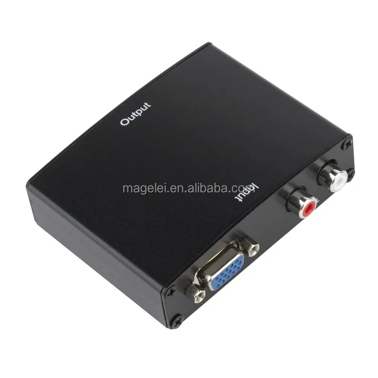 VGA to HDMI Converter Box Analog to Digital Audio Video Converter For PC Laptop to HDTV Projector - ANKUX.COM