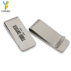 Business Metal Stainless Steel Blank Money Clip With Customized Logo