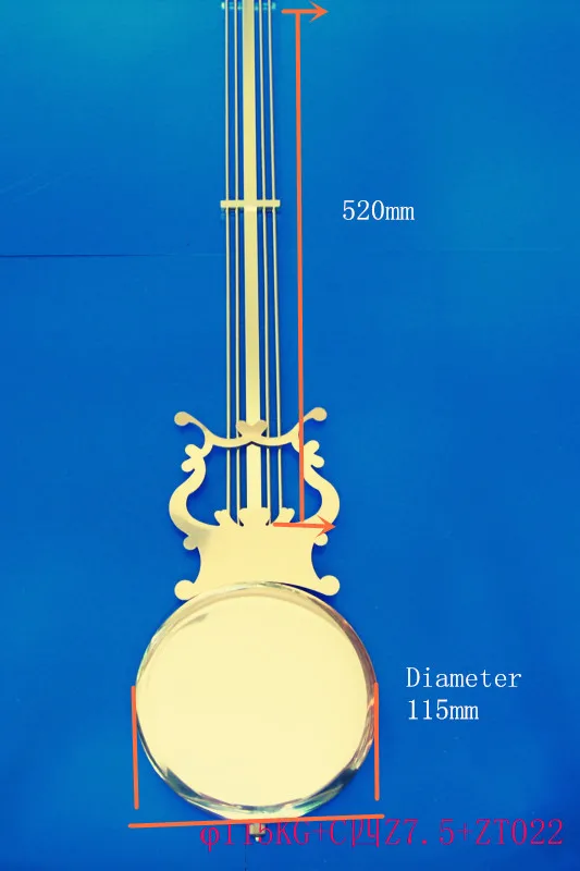 Grandfather Clock Metal Pendulum Bob Gold Silver Dowsing Rod For Gold