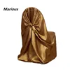 Factory price satin chair covers wedding decoration banquet seat cover for wedding supplier