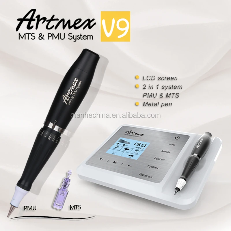 Intelligent control system 2 in 1 MTS + PMU tattoo machine pen