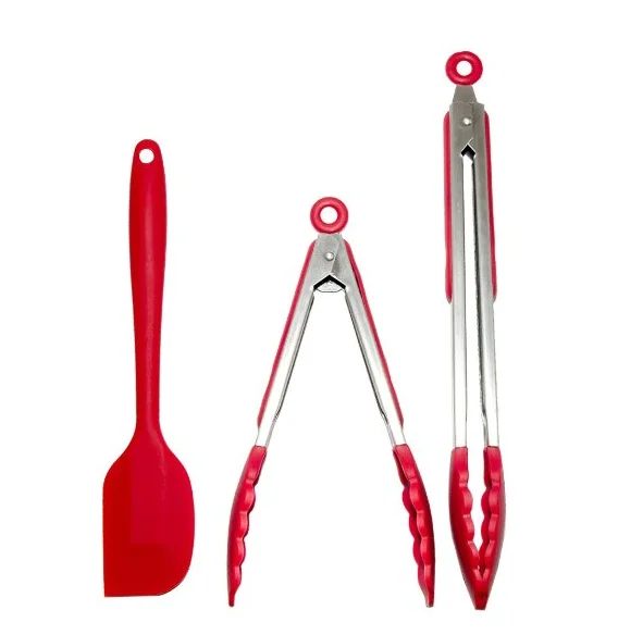 Perfectfor cooking wemen's Silicone Kitchen Tongs Cooking Tools