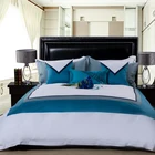 2019 New Arrival Mixed Color Home Textile Bed Sheet Bed Cover 100% Cotton 4 Pcs Bedding Bets