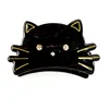 New Style Korean Style Hair Clip Cellulose Acetate Black Cat Ear Hair Claw for Girls Woman Lady