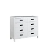 Mayco White Classic Modern 8 Drawer Wooden Bar Cabinet Furniture
