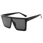 15732 Superhot Eyewear 2019 New Men Women Flat Top Sun glasses Black Square Shades Sunglasses