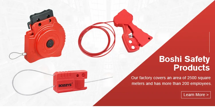 BOSHI China Supplier Nylon PA Safety Adjustable Cable Lockout