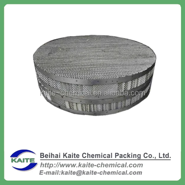 metal structure packing, rolled pore plate corrugated packing