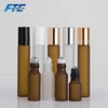 Wholesale 3ml 5ml 10ml Amber Essential Oil bottle Roller Frosted Glass Roll On Bottle