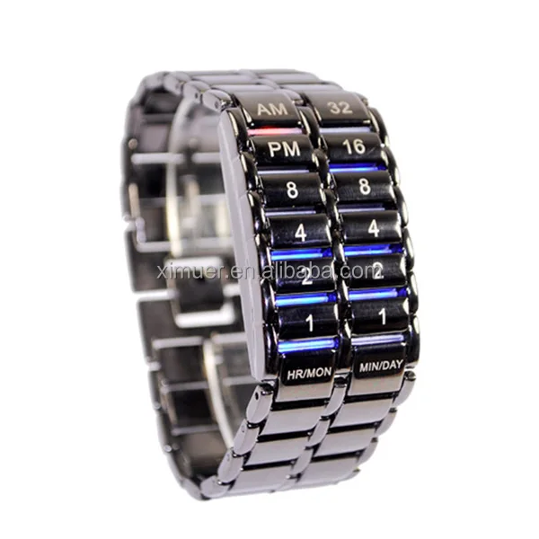 Latest stainless steel mens watch lava watch