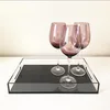 Online shopping Compact customized acrylic square wine plate tray