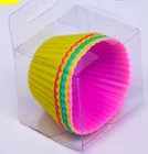 USSE 100% Food Grade Non-stick Silicone Baking Cup Molds and Custom Silicone Cupcake Set