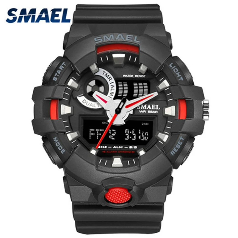 SMAEL 1642 Quartz Digital Display Multi Function Silicone Strap Sports Watch for Men 2021, As picture
SMAEL 1642 Quartz Digital Display Multi Function Silicone Strap Sports Watch for Men 2021, As picture