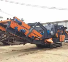 The tracked mobile impact crushers for stone production plant