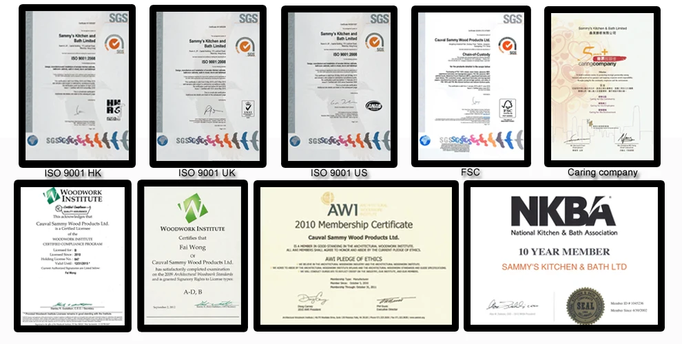 Americano negro nogal madera gabinete de cocina con Lazy Susan