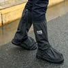 Waterproof Motorcycle Biker Reflective Rain Boot shoes Footweaar Cover Black
