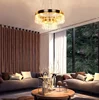 Newest Crystal Glass Metal Pendant Lights for Villa Home Decoration Led Chandelier Pendent Lights