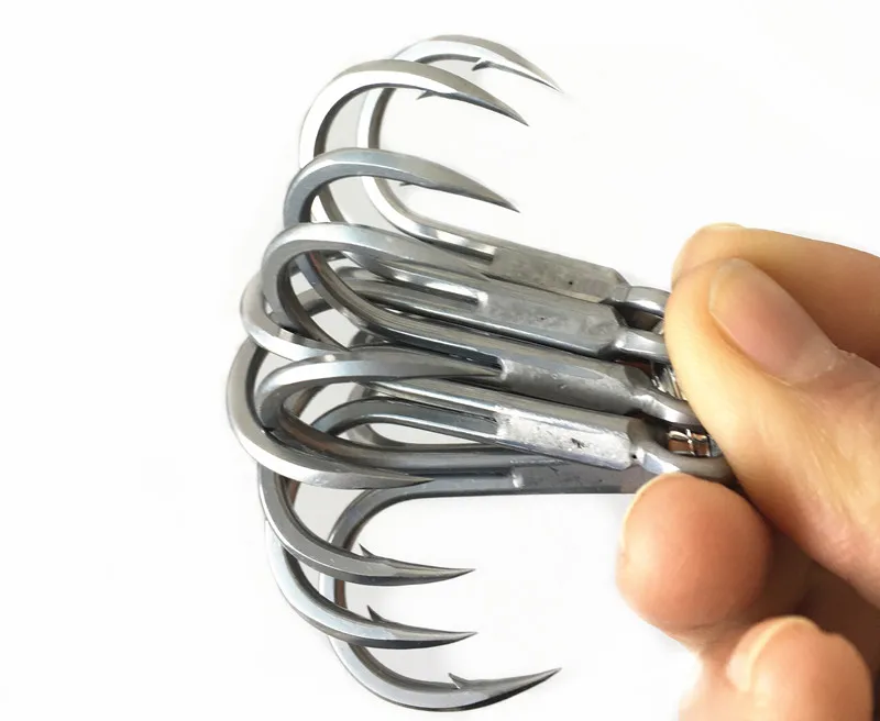 FUNADAIKO treble hook saltwater fishing high carbon treble hook with barbed 6071-7X-HG, Black
FUNADAIKO treble hook saltwater fishing high carbon treble hook with barbed 6071-7X-HG, Black