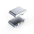 USB C OTG Card Reader, USB C Hub SD TF Port Card Reader, USB C OTG to USB 3.0 Adapter and Micro USB to USB C Male