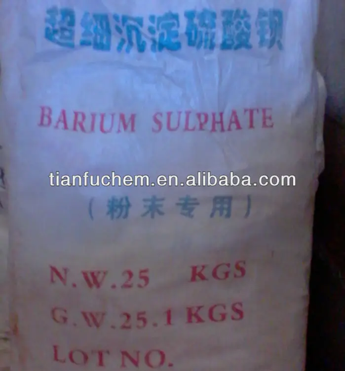 factory price 98% min precipitated barium sulfate(from 325mesh to 3000mesh)