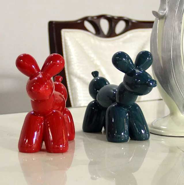 electricplate resin crafts balloon dog fiberglass sculpture