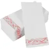 Custom rose gold white hand towel dinner airlaid luxury paper napkins for wedding