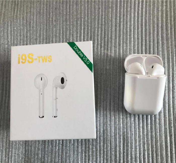 i9s TWS Wireless Double V5.0 Headphone stereo Earphones earbuds with charger case silicone protector waterproof, White
i9s TWS Wireless Double V5.0 Headphone stereo Earphones earbuds with charger case silicone protector waterproof, White