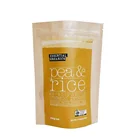 smell proof Bean stand up pouch custom printing Kraft paper and 800g aluminum foil bag for pea/rice/food/coffee/tea