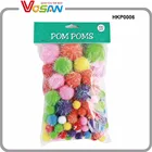 Craft Pom Poms 1 inch Assorted Colors and Sizes
