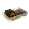 Wholesale printed plastic PET packaging box with seperate for food saudi date box