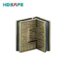 Door Hinge HDSAFE New Design Glass To Glass 90 Degree Brass Shower Glass Door Hinge
