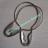 125mm silver plated pear shape metal pin