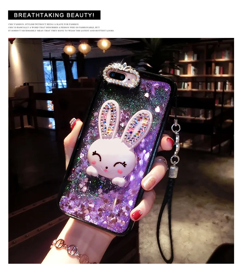 Cute Rabbit Luxury Diamond Liquid Glitter Sequins PC Phone Case for iPhone X 8 7 Plus
Cute Rabbit Luxury Diamond Liquid Glitter Sequins PC Phone Case for iPhone X 8 7 Plus