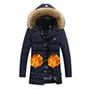 Customized Winter Heated Sports Jackets Coat Windproof Hooded Outdoor Heated Coat for Motorcycle Sport