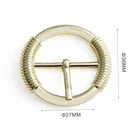 Custom Nickel Belt Buckle, Metal Women Belt Buckle, Round Shape Metal Pin Buckle For Bag